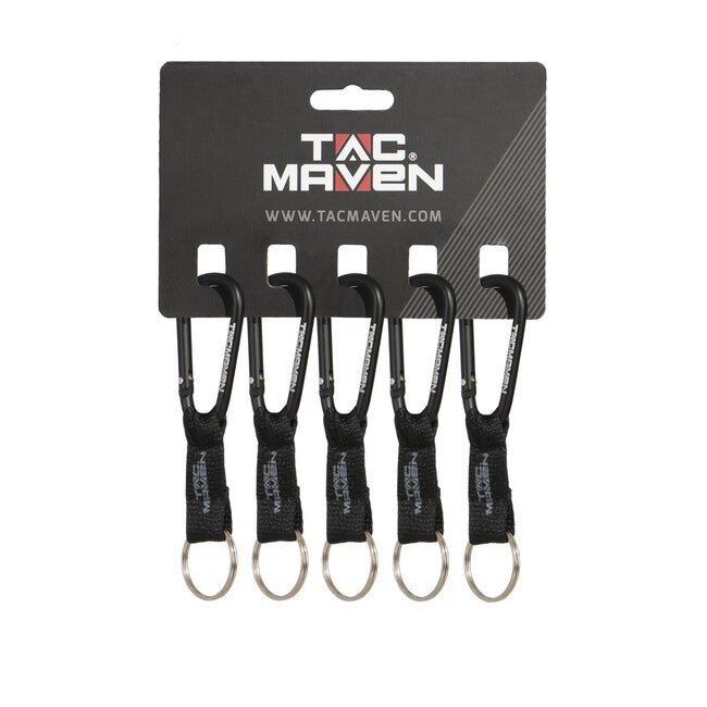 Tac Maven карабін з кільцем 6 мм, чорний
