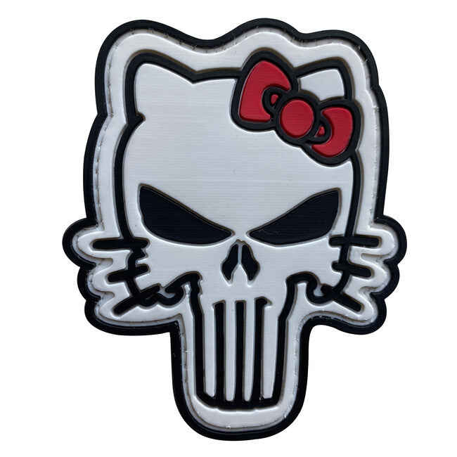 WARAGOD Tactical Hello Kitty нашивка PVC, біла та рожева
