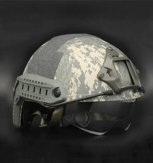 DRAGOWA Tactical Fast MH тактичний шолом з окулярами Charger, ACU (без сертифікації)