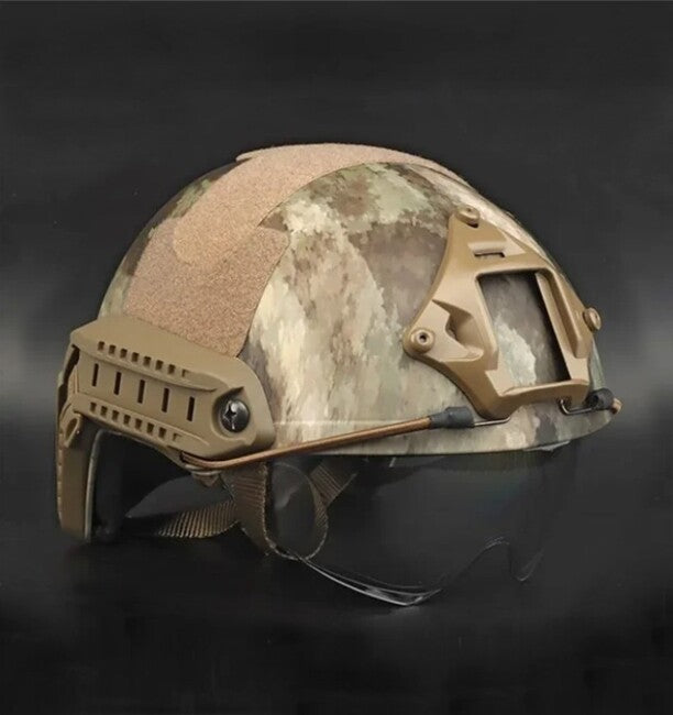 DRAGOWA Tactical Fast MH тактичний шолом з окулярами Charger, AT (без сертифікації)
