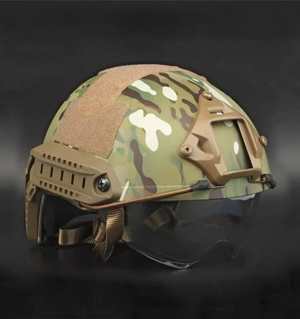 DRAGOWA Tactical Fast MH тактичний шолом із окулярами Charger, CP (без сертифікації)