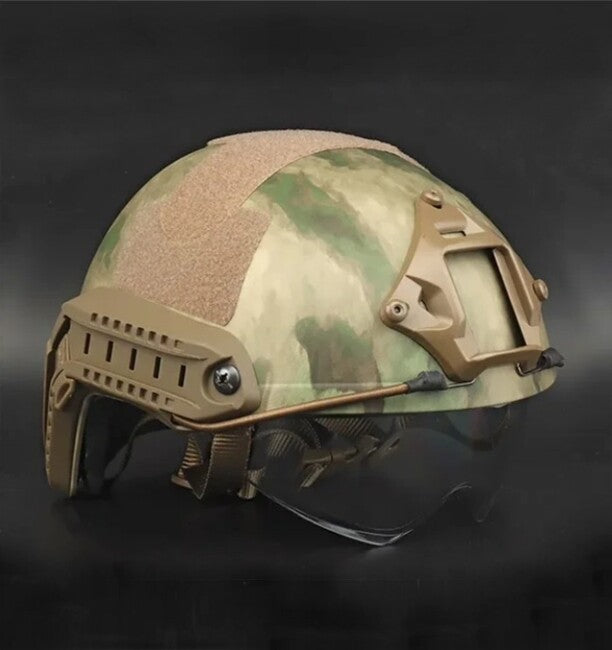 DRAGOWA Tactical Fast MH тактичний шолом з окулярами Charger, FG (без сертифікації)