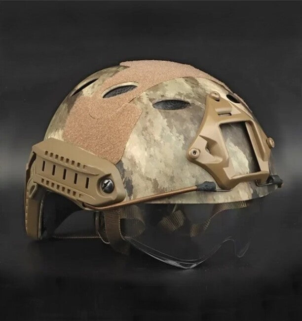DRAGOWA Tactical Fast PJ тактичний шолом з окулярами Bolt, AT (без сертифікації)