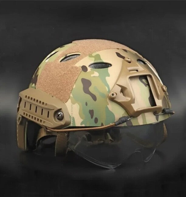 DRAGOWA Tactical Fast PJ тактичний шолом з окулярами Bolt, CP (без сертифікації)