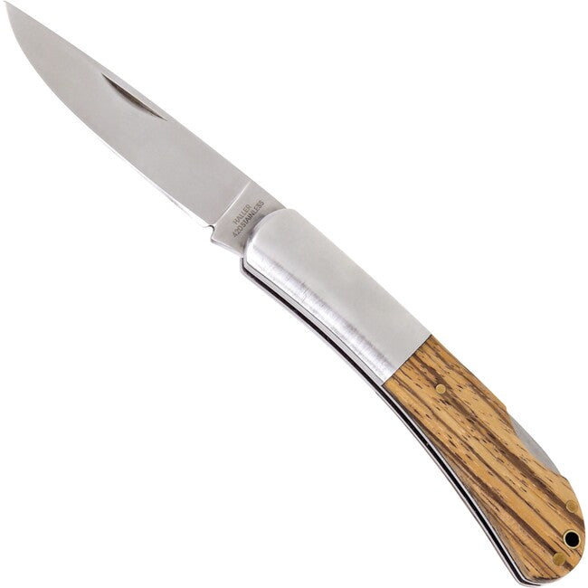 Haller Tame складаний ніж Stahlbacken Zebraholz 40411
