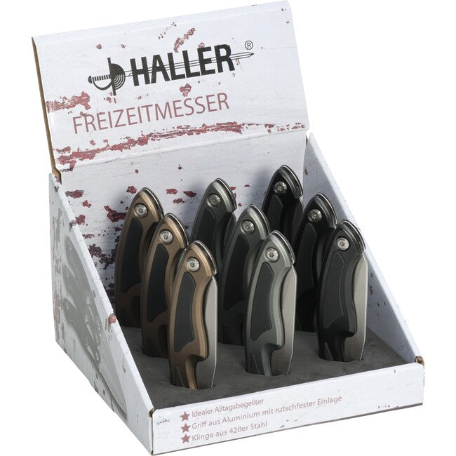 Haller кишенький ніж коробка 9 шт.