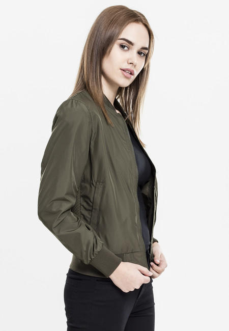 Urban Classics легка бомбер куртка жіноча, оливкова