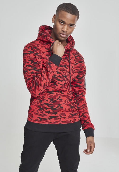 Urban Classics маскувальний світшот чоловічий, red camo