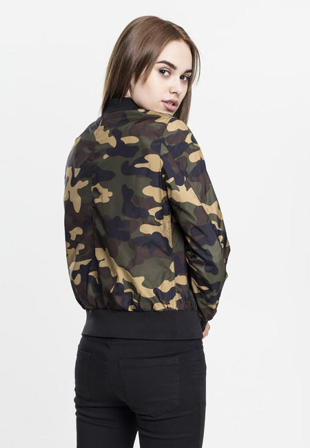 Urban Classics світла бомбер куртка жіноча, woodcamo