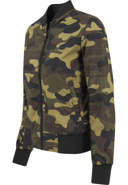 Urban Classics світла бомбер куртка жіноча, woodcamo