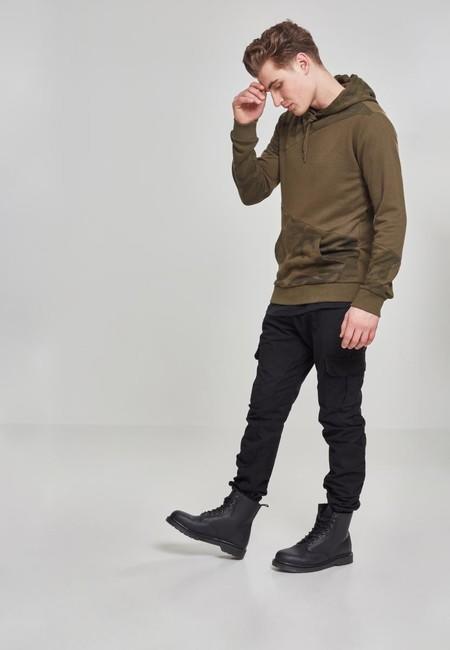 Urban Classics Zig Zag світшот чоловічий, оливковий камуфляж