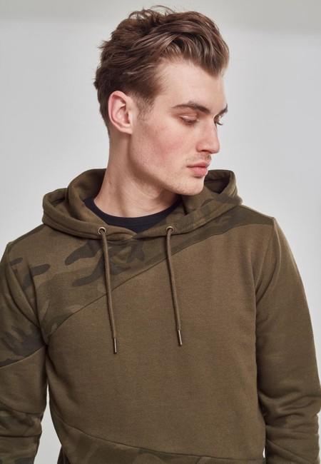 Urban Classics Zig Zag світшот чоловічий, оливковий камуфляж