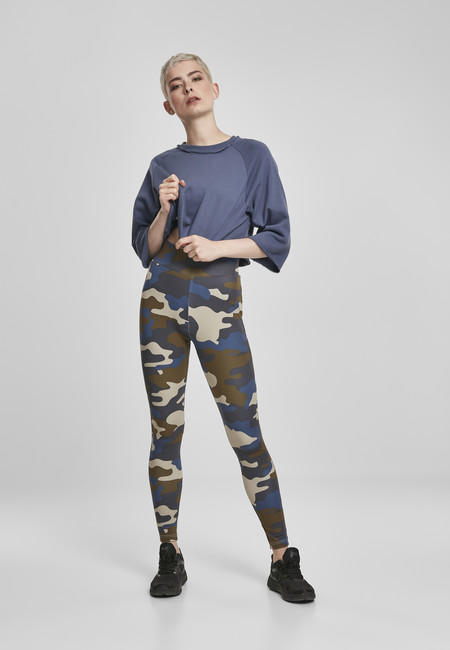 Urban Classics Camo Tech жіночі легінси, оливковий камуфляж