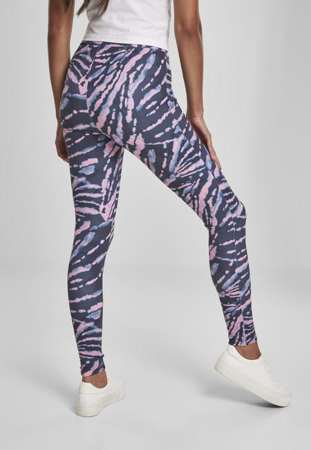 Urban Classics Tie Dye жіночі легінси з високою талією, рожеві