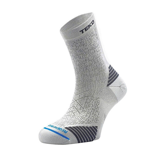 TEKO eco RUN 2.0 SHORT CREW легкі бігові шкарпетки, білі