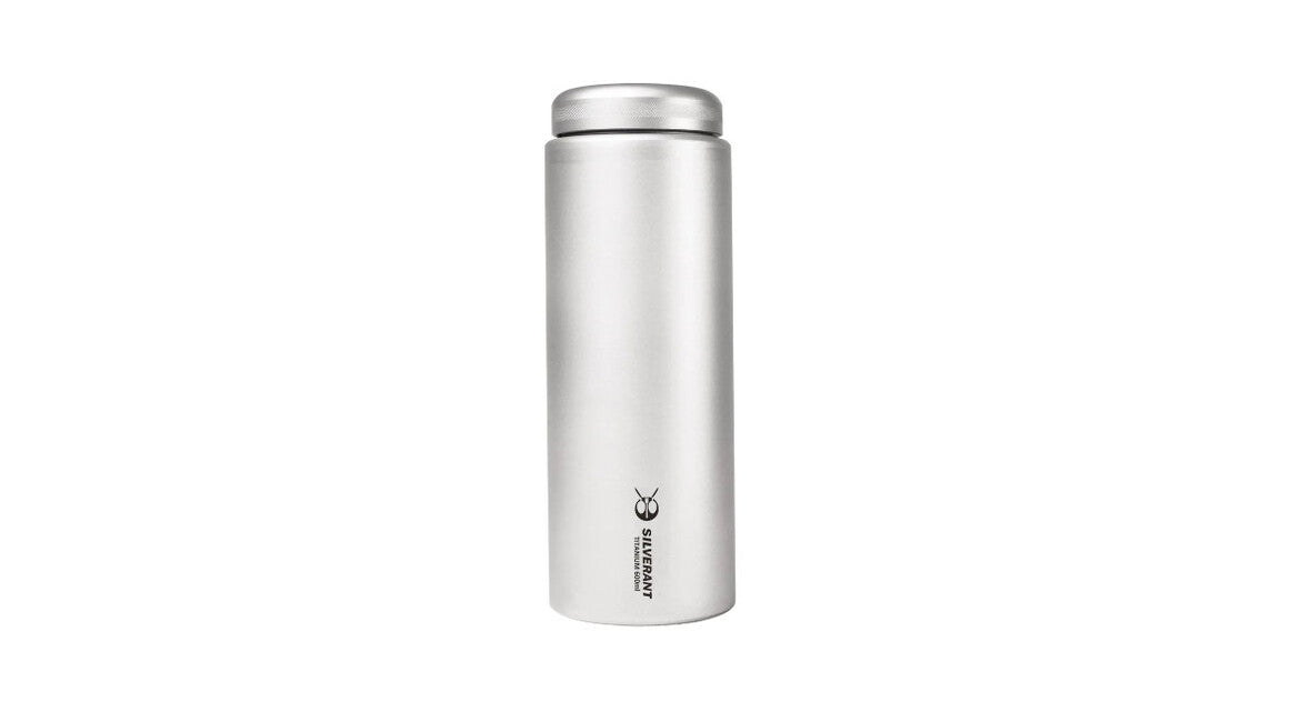 Silverant титанова пляшка з плоскою кришкою, 600 ml