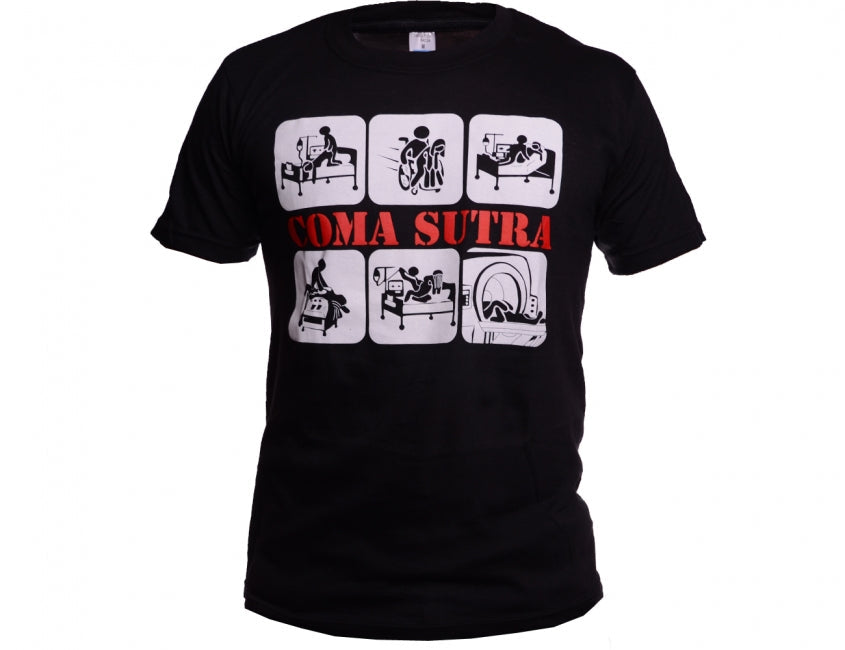 O&T забавна футболка comasutra, чорна