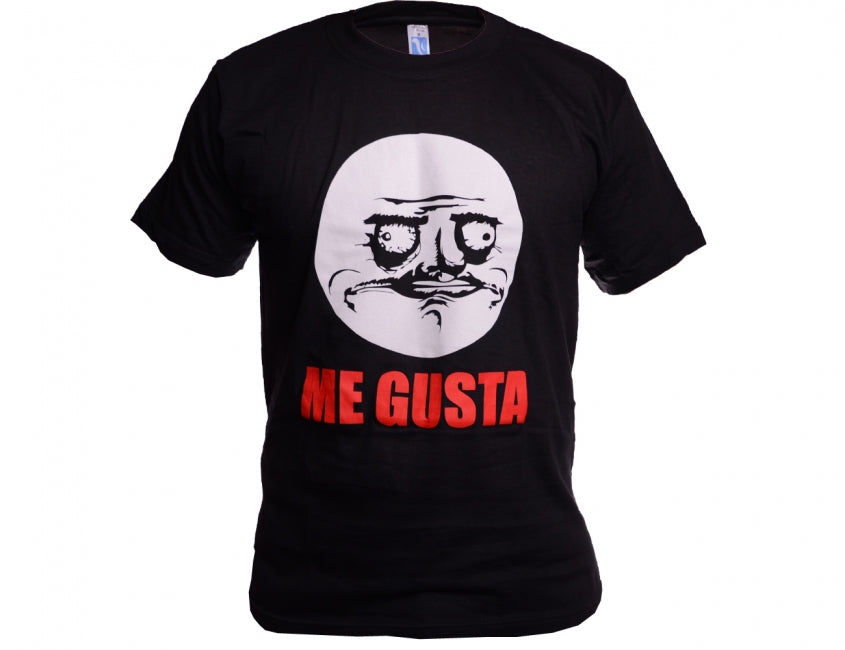 O&T Funny прикольні me gusta футболка, чорна