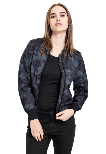 Urban Classics світла бомбер куртка жіноча, woodcamo