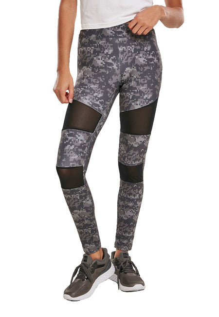 Urban Classics жіночі легінси tech mesh, dark digital camo