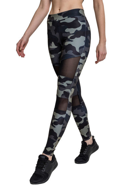 Urban Classics жіночі легінси tech mesh, darkcamo