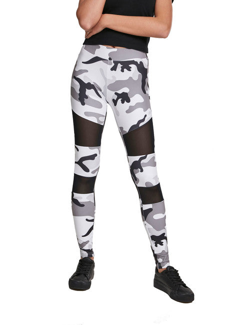 Urban Classics жіночі легінси tech mesh, snowcamo