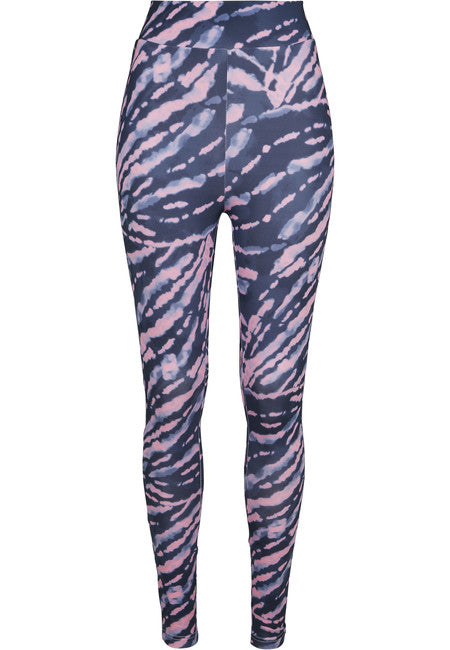 Urban Classics Tie Dye жіночі легінси з високою талією, рожеві