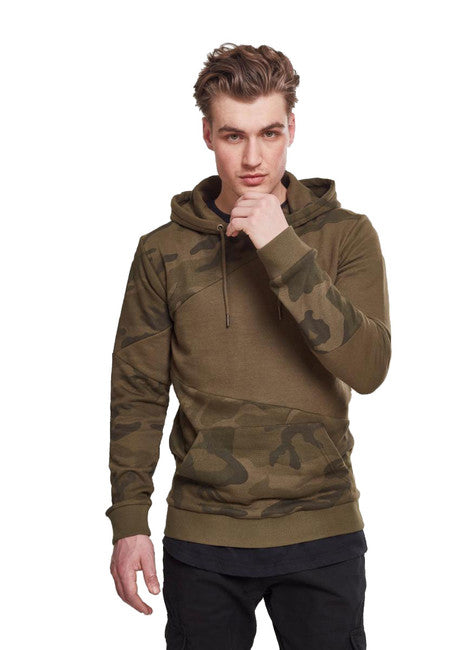Urban Classics Zig Zag світшот чоловічий, оливковий камуфляж
