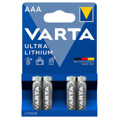 Varta Ultra Lithium батарея AAA / Micro, 4 шт.