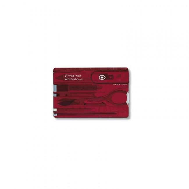Victorinox SwissCard мультифункціональна карта 10в1, червона