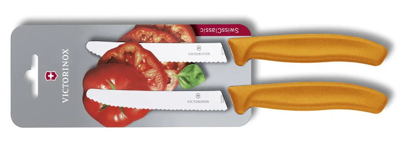Victorinox Swiss Classic набір з 2 ножів для томатів, помаранчева