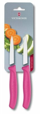 Victorinox Swiss Classic 2-деталевий набір ножів з гладким лезом, рожевий