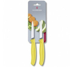 Victorinox Swiss Classic набір із 2 ножів з гладким лезом, жовтий