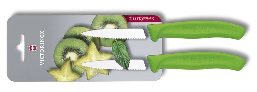 Victorinox Swiss Classic набір ножів із зубчастим лезом, 2 шт., зелений