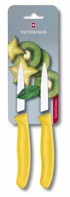 Victorinox Swiss Classic 2-предметний набір ножів із зубчастим лезом, жовтий