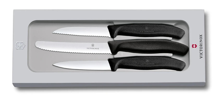 Victorinox Swiss Classic набір з 3 ножів, чорний