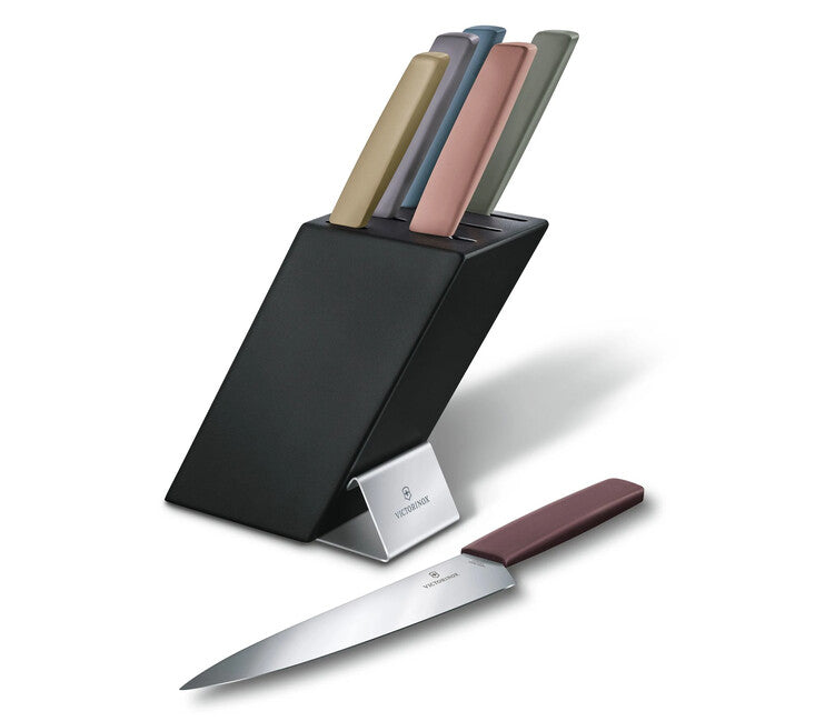 Victorinox Swiss Modern блок з кольоровими ножами