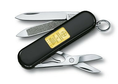 Victorinox Classic Gold Ingot багатофункціональний ніж 58 мм, чорний, золотий злиток, 7 функцій