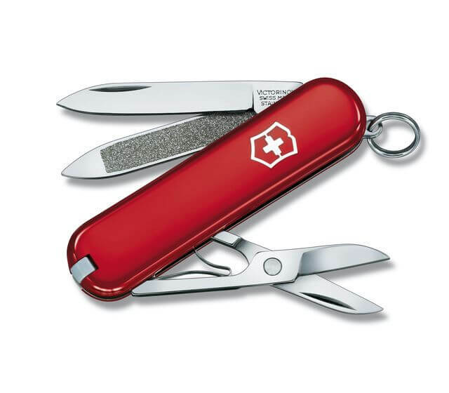 Victorinox Classic Red багатофункціональний ніж 58 мм, червоний, 7 функцій, блістер