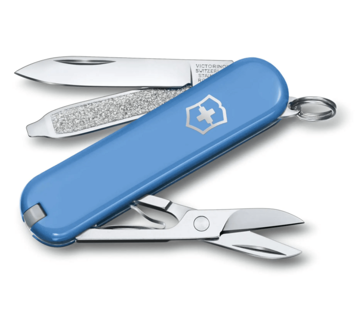 Victorinox Classic SD Summer Rain багатофункціональний ніж Colors, блідо-синій, 7 функцій, блістер