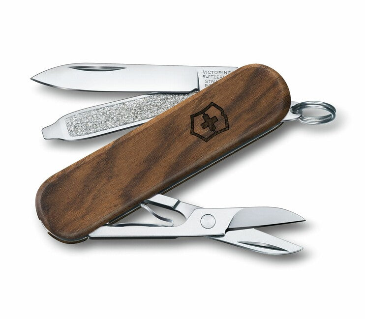 Victorinox Classic SD мультифункціональний ніж Wood 58 mm, горіхове дерево, 5 функцій