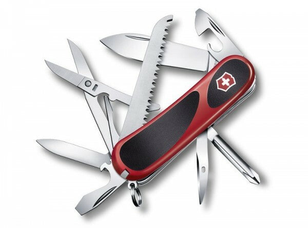 Victorinox EvoGrip 18 багатофункціональний ніж 85 мм, чорно-червоний, 15 функцій
