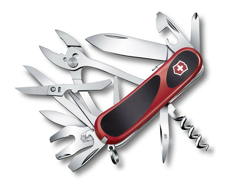 Victorinox EvoGrip S557 багатофункціональний ніж 85 мм, 21 функція, червоно-чорний