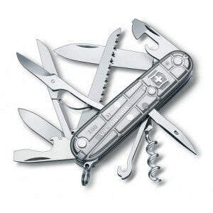 Victorinox Huntsman SilverTech багатофункціональний ніж 91mm блістер, 15 функцій, прозорий