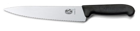 Victorinox кухонний ніж Fibrox з зубчастим лезом, чорний