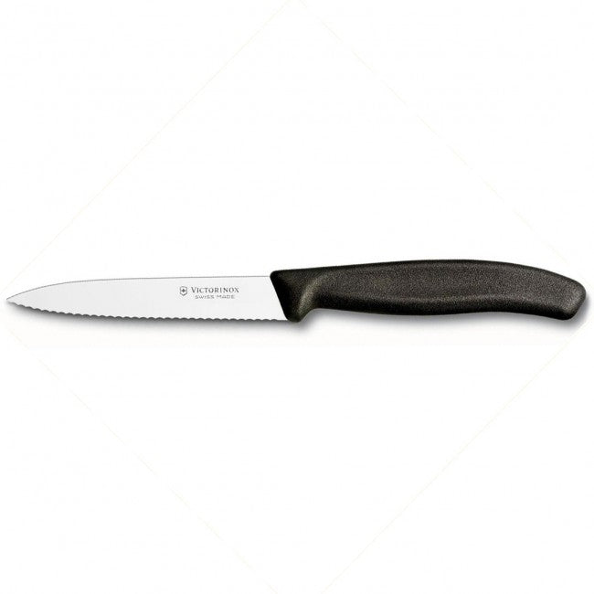 Victorinox універсальний кухонний ніж, зубчастий чорний