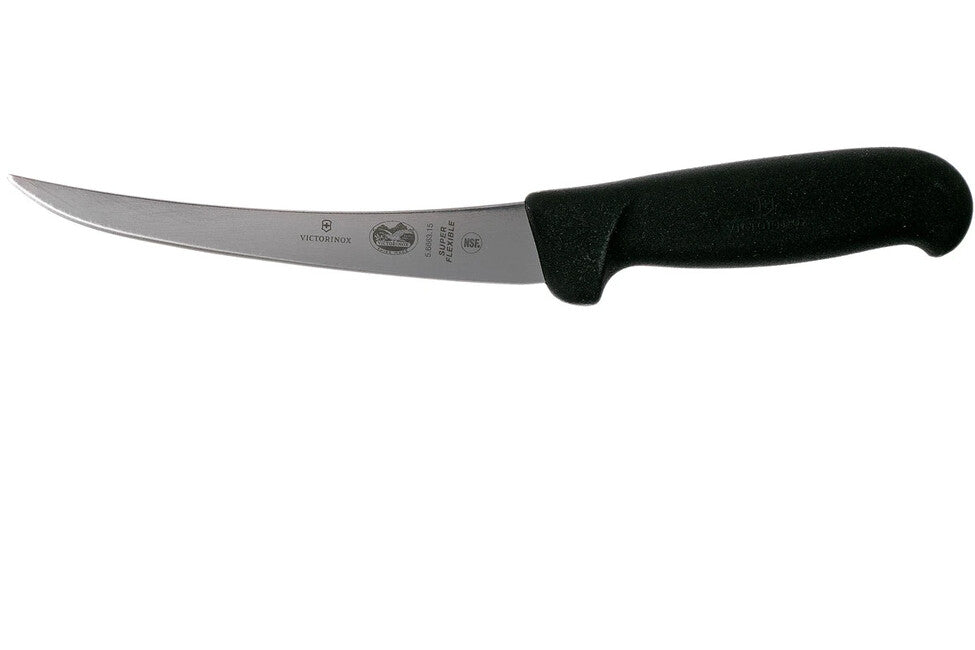 Victorinox Fibrox кухонний обвалювальний ніж super flexible, чорний