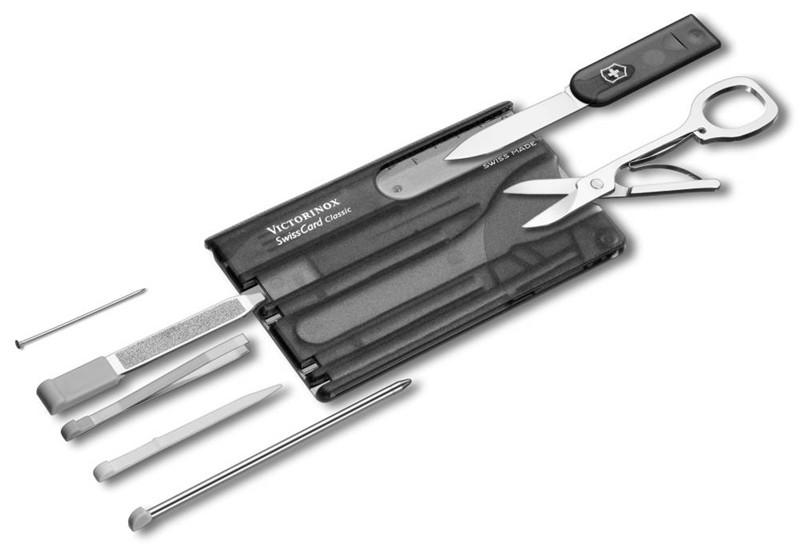 Victorinox SwissCard мультифункціональна карта 10в1, чорна