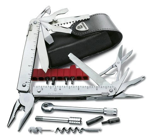 Victorinox SwissTool X Plus RATCHET багатофункціональний інструмент у шкіряному чохлі