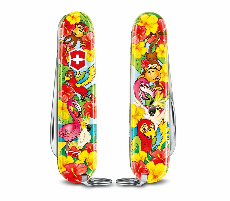 Victorinox My First Animal Edition багатофункціональний ніж для дітей, мотив папуги, 9 функцій